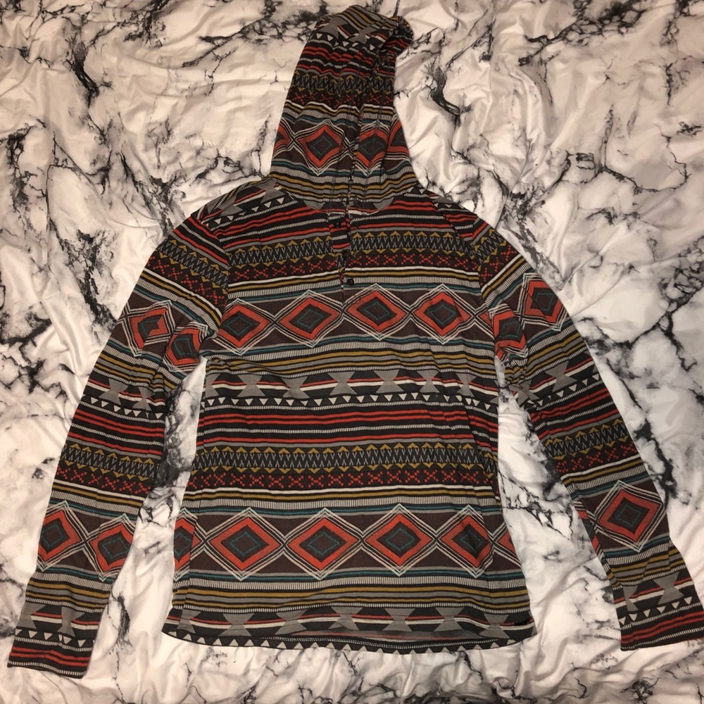 Tribal Pattern Hoodie